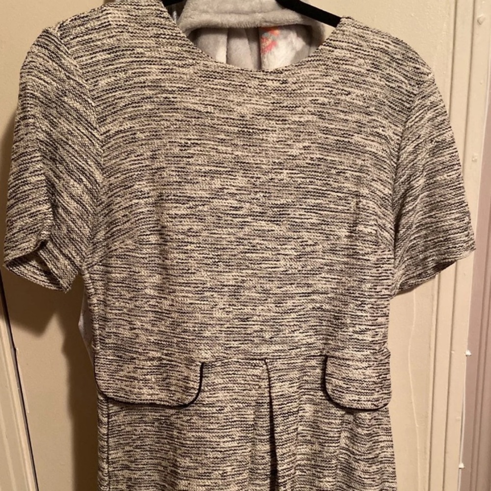 *SOLD* Black & White Sweater Dress